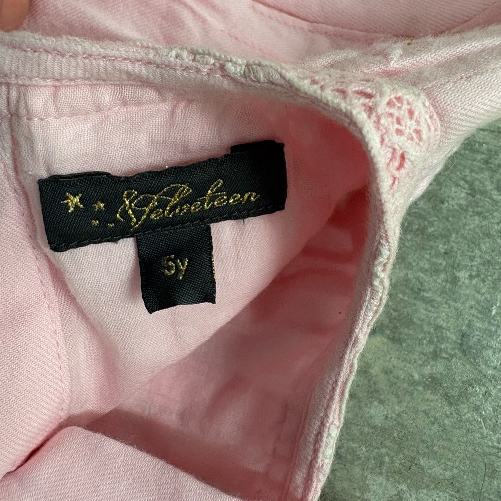 Pink‎ Embroidered Kids Top - Picture 3 of 3
